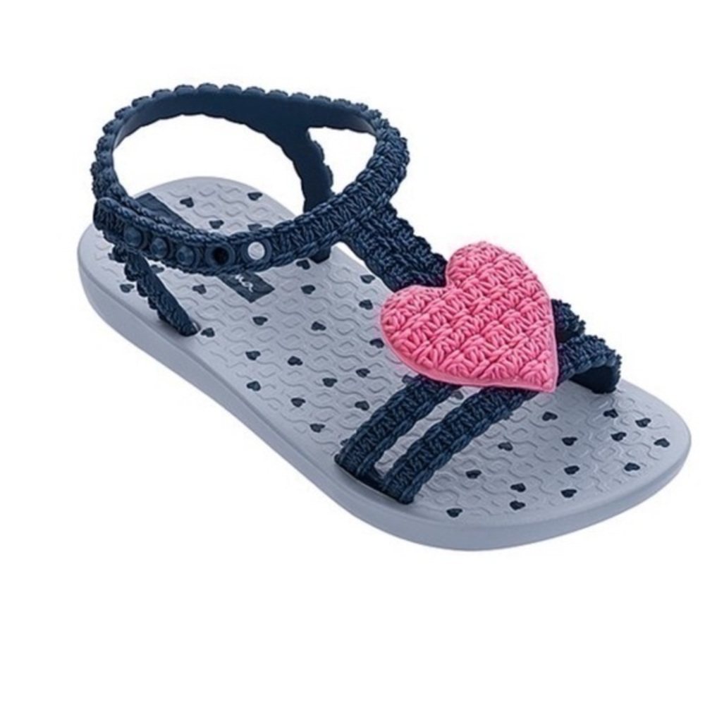 IPANEMA Blue & Pink Heart My First ipanema sandals